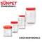 Plastic Storage Jars Containers Canisters SUNPET Pots Screw Top Food Spice Clear