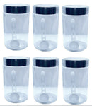 PLASTIC Storage Containers Screw Top Lids Food Canisters JARS Large Hexagon