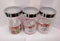 3pcs Clear Transparent Plastic Polo PET Pot Spice Containers Jars with Spoons 1000ML