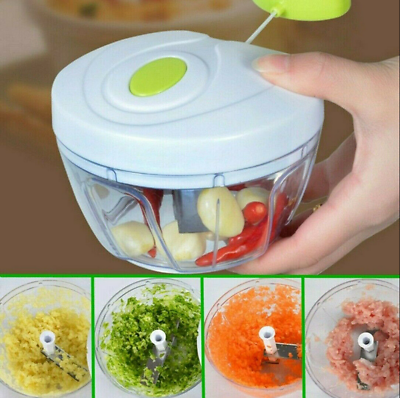 Topaz Food Hand Held Chopper Pull Cord Pulling Veg Slicer Kitchen UK Manual