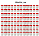 50ml, 100ml, 150ml, 200ml, 250ml, PLASTIC STORAGE CONTAINERS SCREW JARS SUNPET