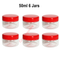 Plastic Storage Jar Containers Pots With Screw Top Lids For Herbs Spices Sunpet