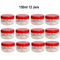 Plastic Storage Jar Containers Pots With Screw Top Lids For Herbs Spices Sunpet