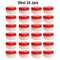 50ml, 100ml, 150ml, 200ml, 250ml, PLASTIC STORAGE CONTAINERS SCREW JARS SUNPET