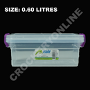Plastic Clear Storage Box Clip Lid Locking Kitchen Office Home Food Container
