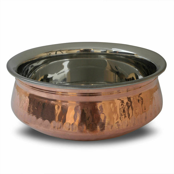 5" Small Original Copper-steel Traditional Indian Copper Curry Balti Dish/Handi Pot