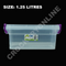 Plastic Clear Storage Box Clip Lid Locking Kitchen Office Home Food Container