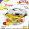 4000ml Insulated Hot Pot Stainless Steel Hot Cold Food Casserole Double Wall