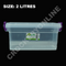 Plastic Clear Storage Box Clip Lid Locking Kitchen Office Home Food Container