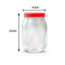 Plastic Storage Jar Containers Pots With Screw Top Lids For Herbs Spices Sunpet